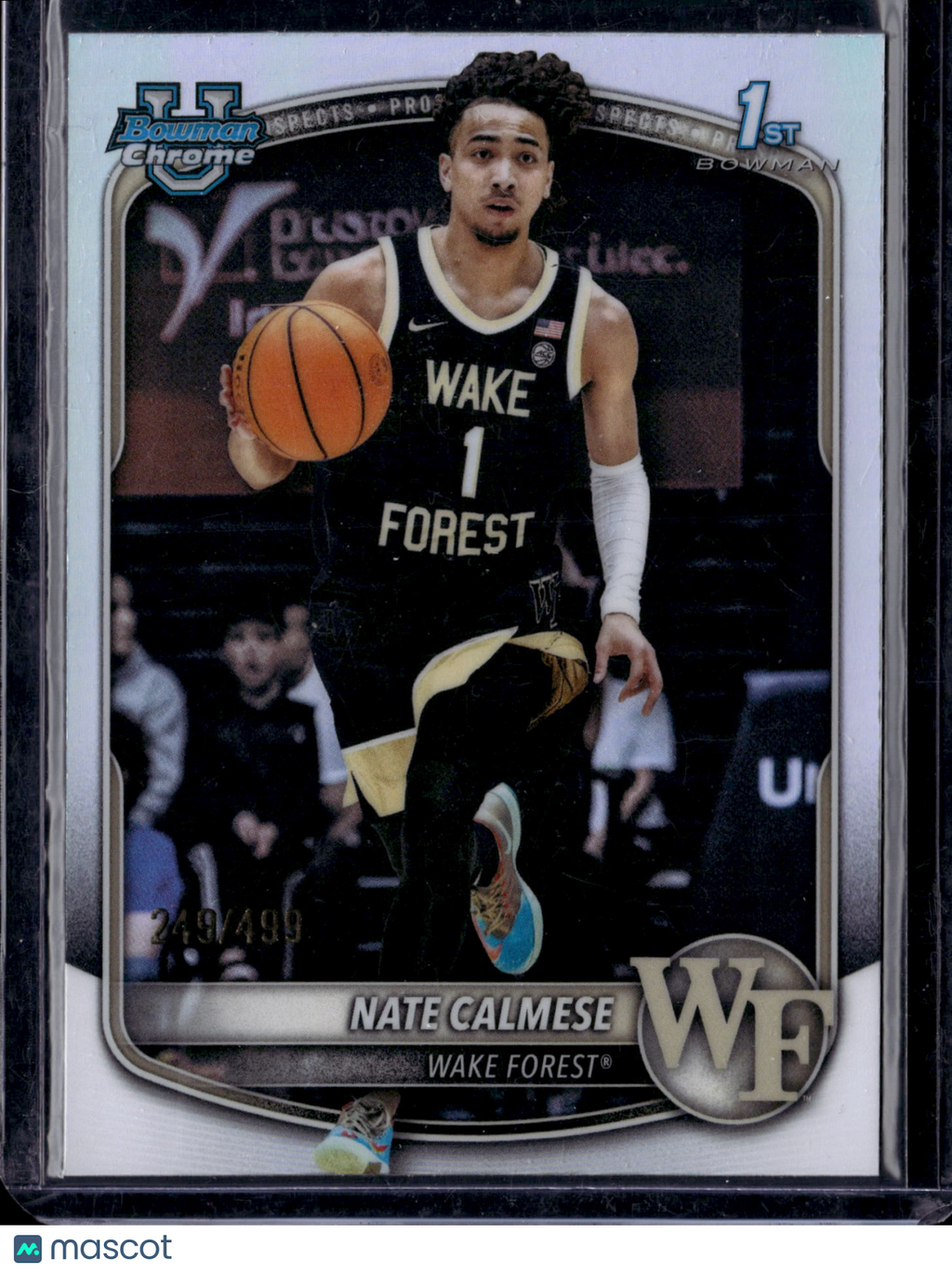 2023 Bowman Chrome University Nate Calmese #BCP-92 Refractor /300