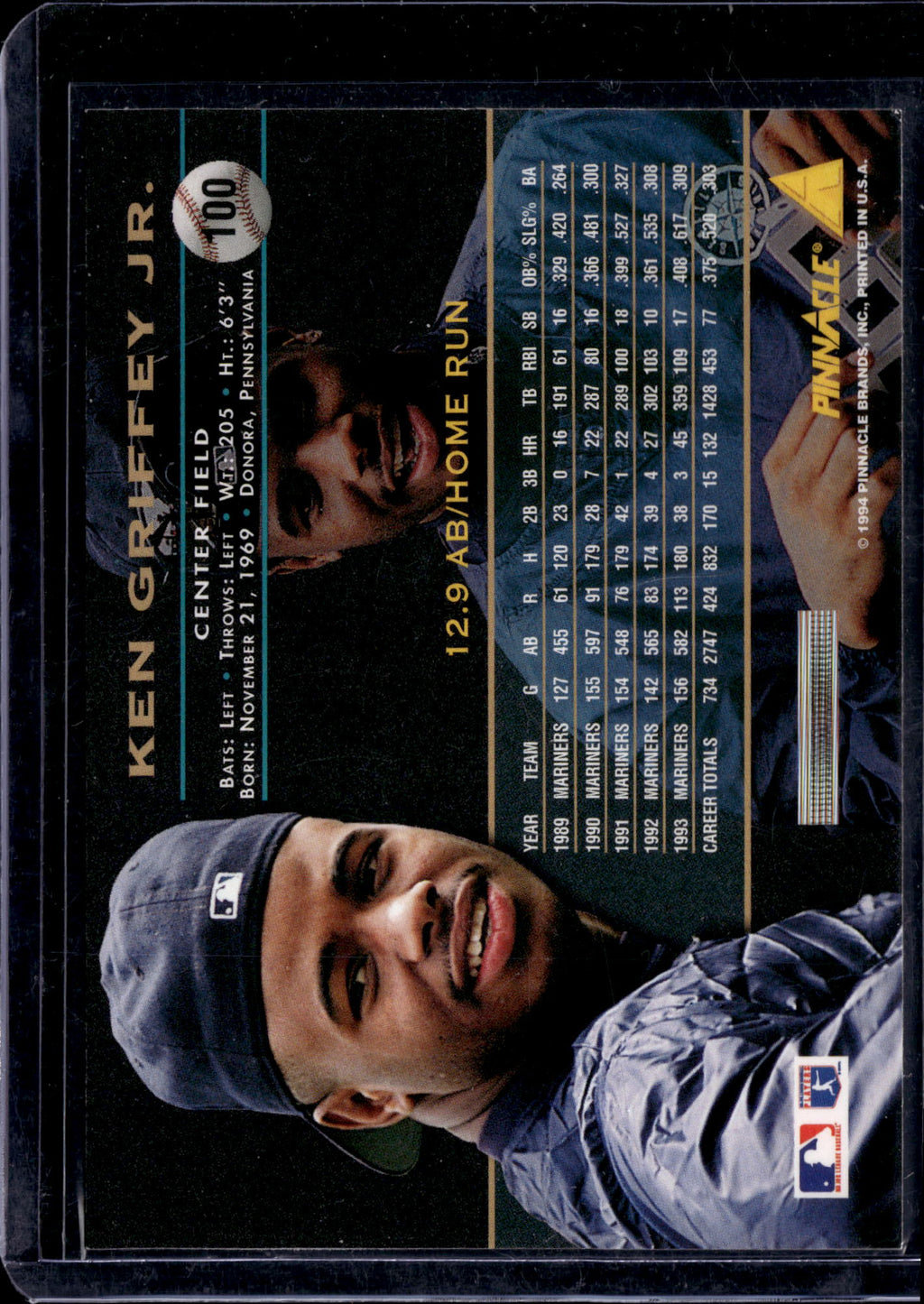 1994 Pinnacle Ken Griffey Jr. #100
