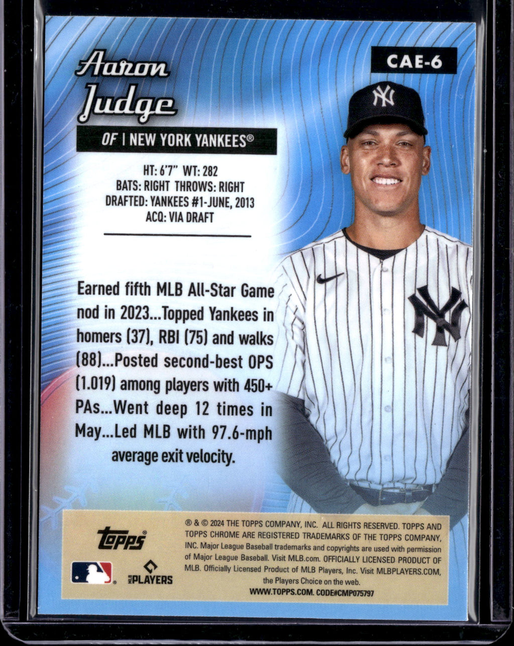 2024 Topps Chrome All-Etch Aaron Judge #CAE-6