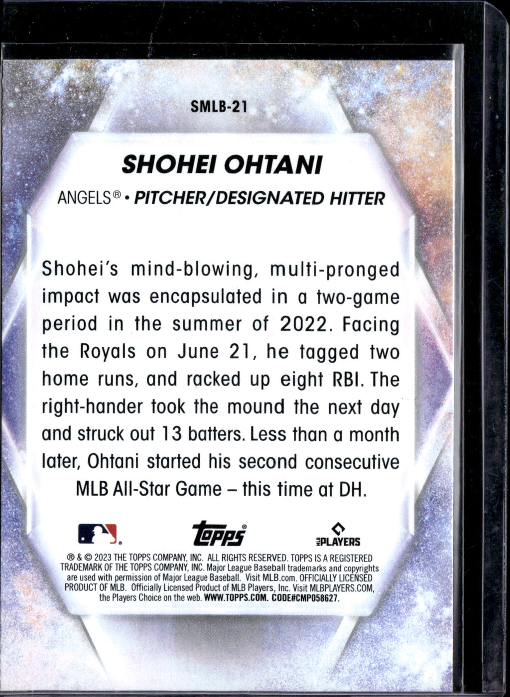 2023 Topps Stars of MLB Shohei Ohtani #SMLB-21