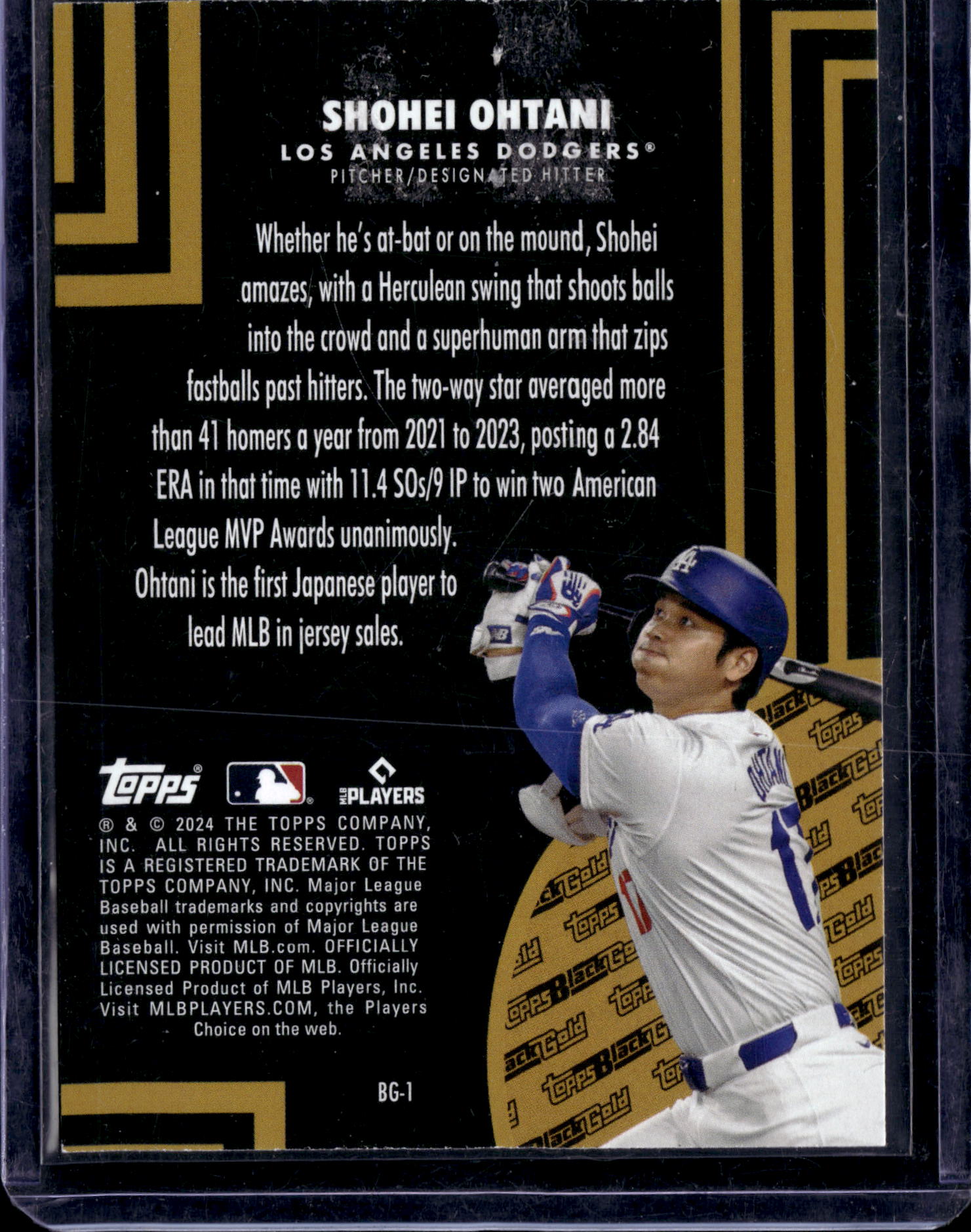 2024 Topps Black Gold Shohei Ohtani #BG-1