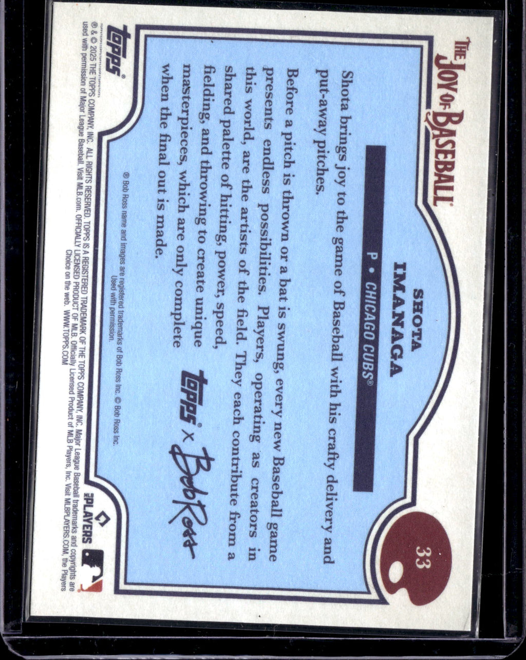 2024 Topps Bob Ross The Joy of Baseball Shota Imanaga #33