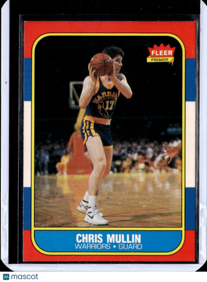 1986 Fleer Premier Chris Mullin #77