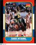 1986 Fleer Xavier McDaniel #72