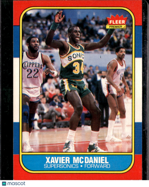 1986 Fleer Xavier McDaniel #72