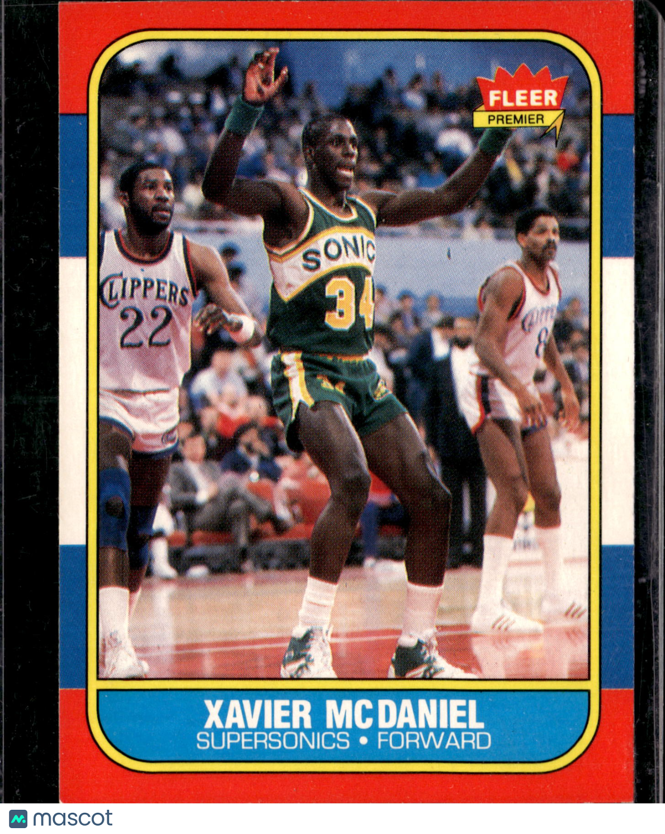 1986 Fleer Xavier McDaniel #72