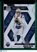 2025 Panini Mosaic Football Drake Maye #258 Silver Prizm