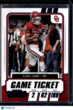 2021 Panini Contenders Draft Picks CeeDee Lamb #44