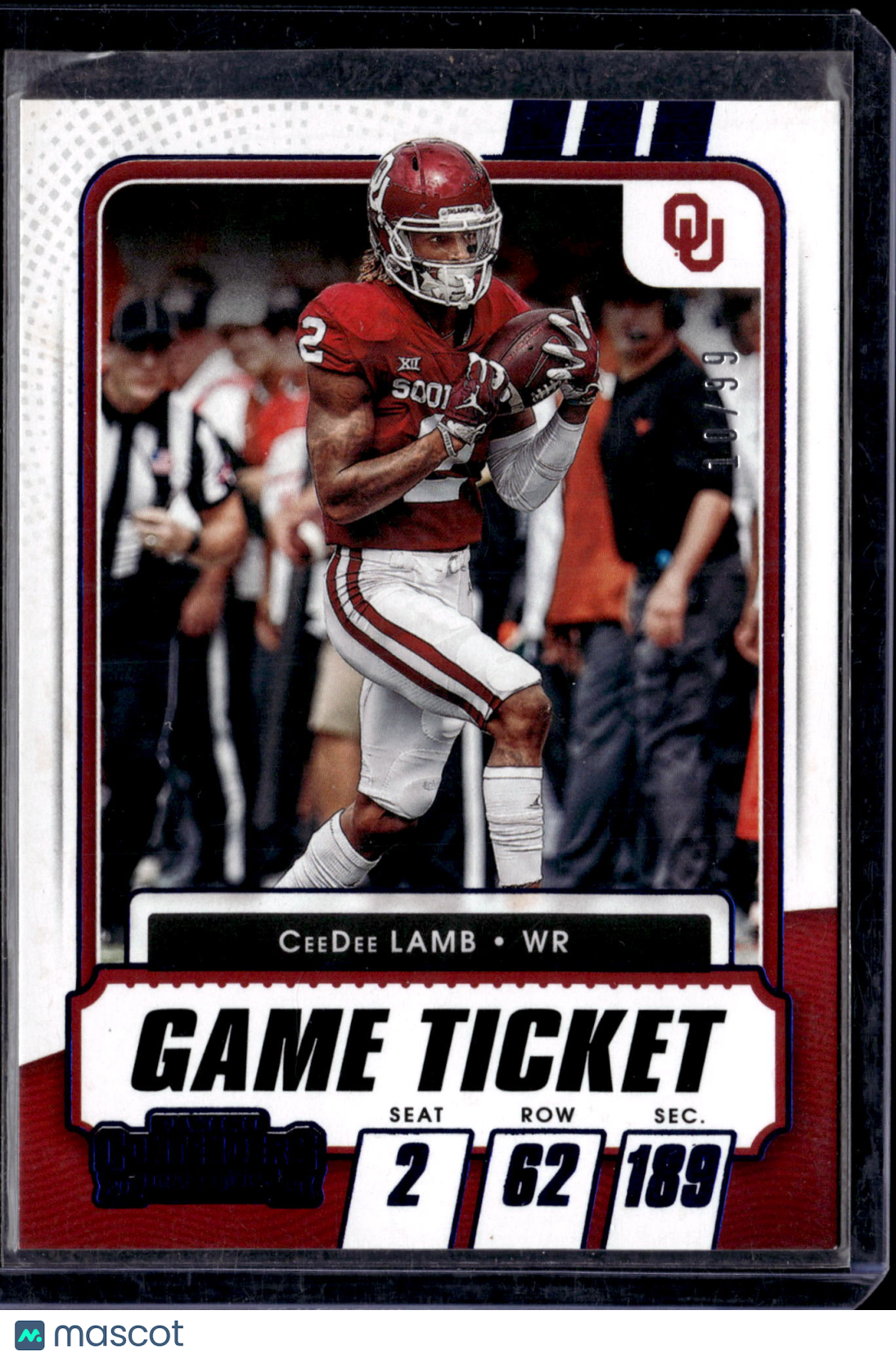 2021 Panini Contenders Draft Picks CeeDee Lamb #44