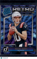 2024 Panini Donruss Retro Drake Maye #16 Blue Rookie