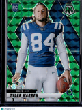 2025 Panini Mosaic Football Tyler Warren #281 Green RC