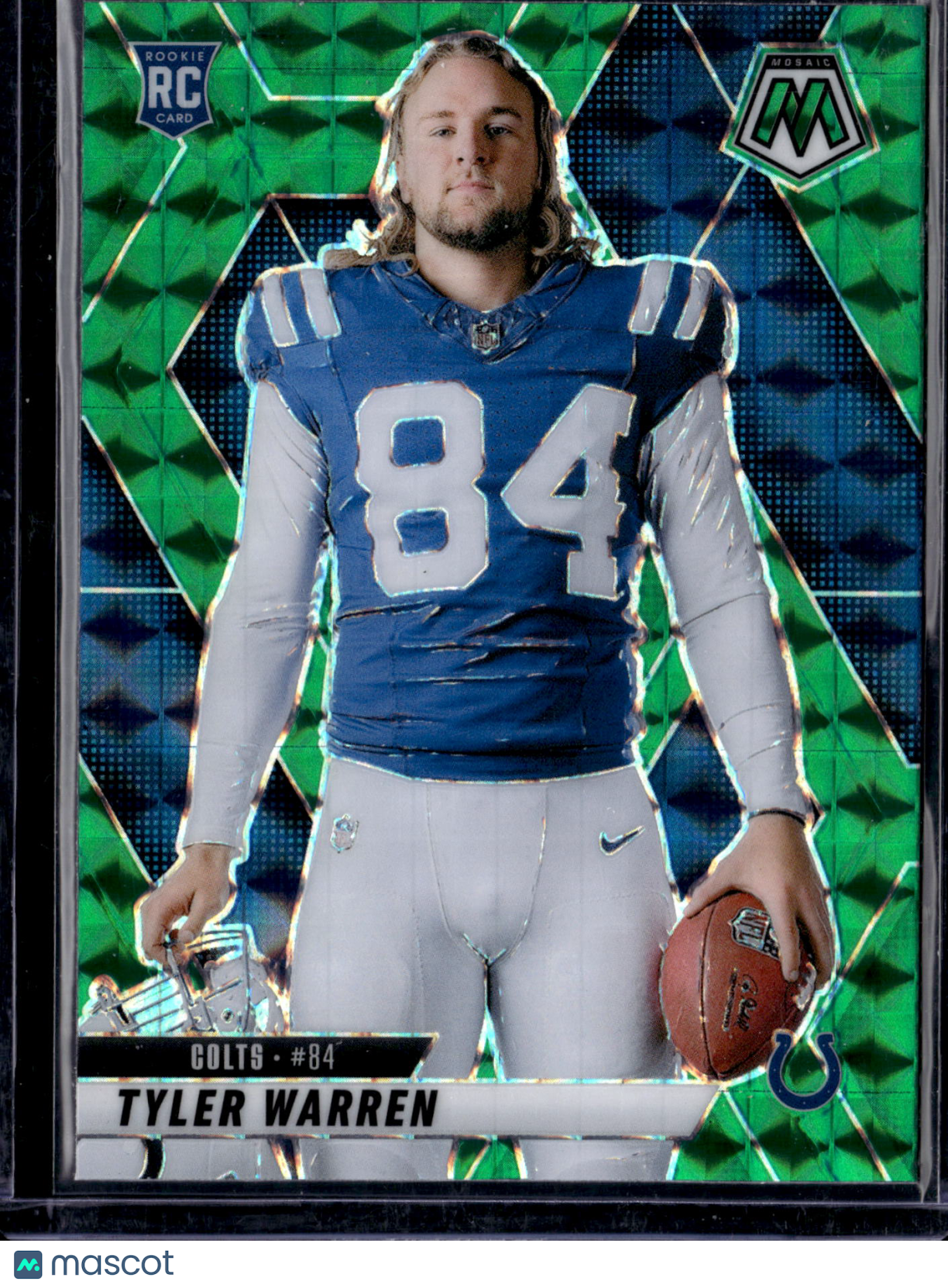 2025 Panini Mosaic Football Tyler Warren #281 Green RC