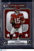 2025 Panini Donruss Optic Captain In Charge Patrick Mahomes II #6