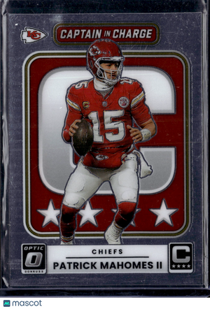 2025 Panini Donruss Optic Captain In Charge Patrick Mahomes II #6