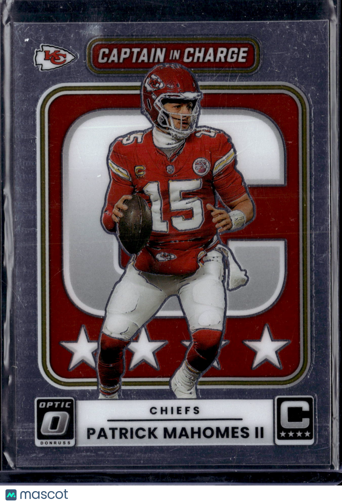 2025 Panini Donruss Optic Captain In Charge Patrick Mahomes II #6