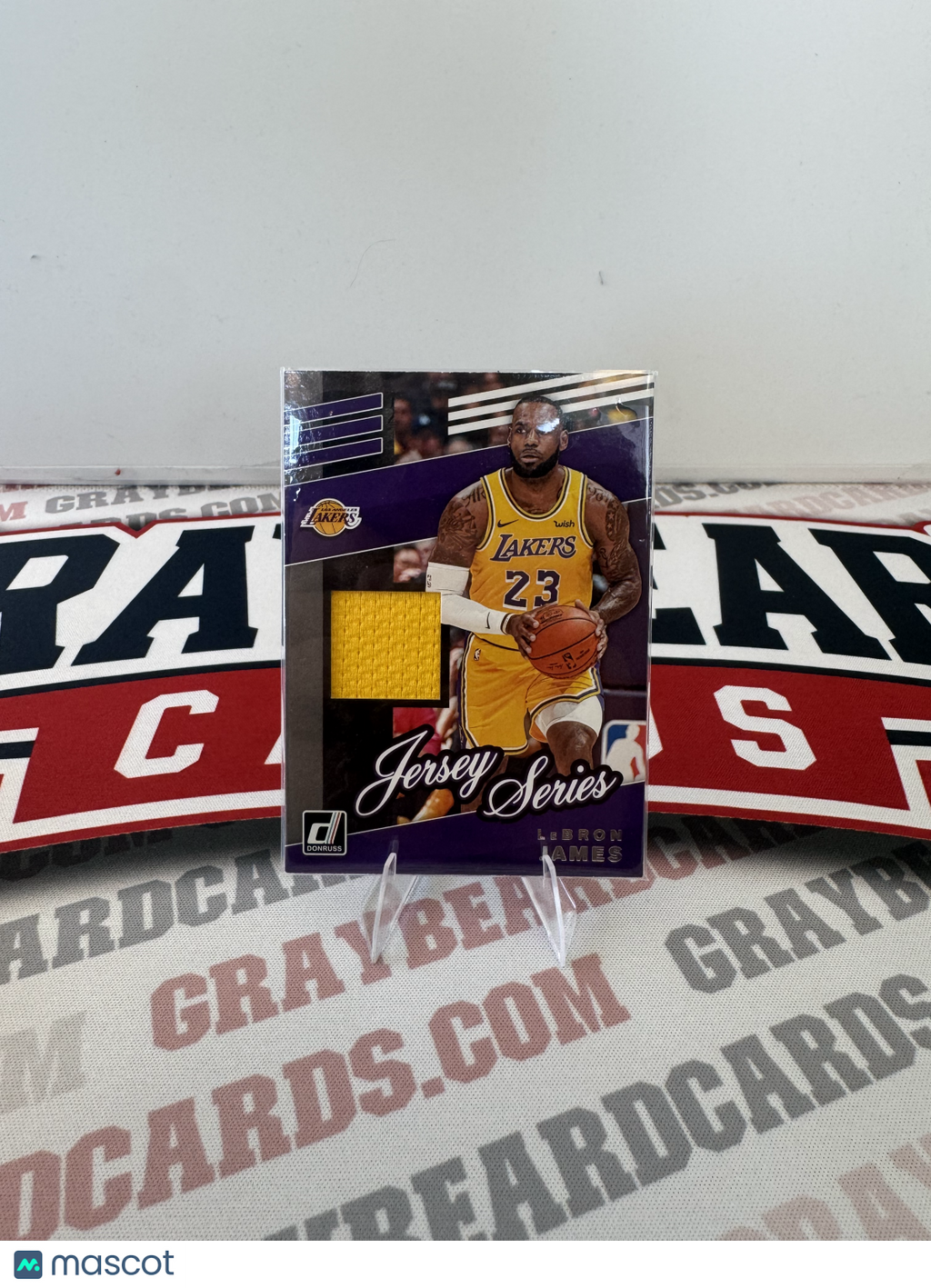 2019 Panini Donruss Jersey Series LeBron James #JS-LBJ Jersey Series Yellow Jersey Patch Memorabilia
