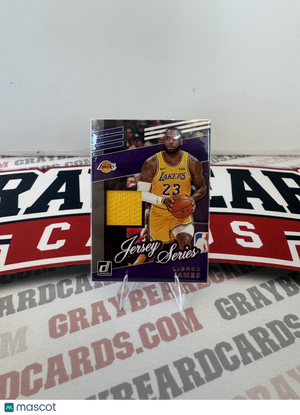 2019 Panini Donruss Jersey Series LeBron James #JS-LBJ Jersey Series Yellow Jersey Patch Memorabilia