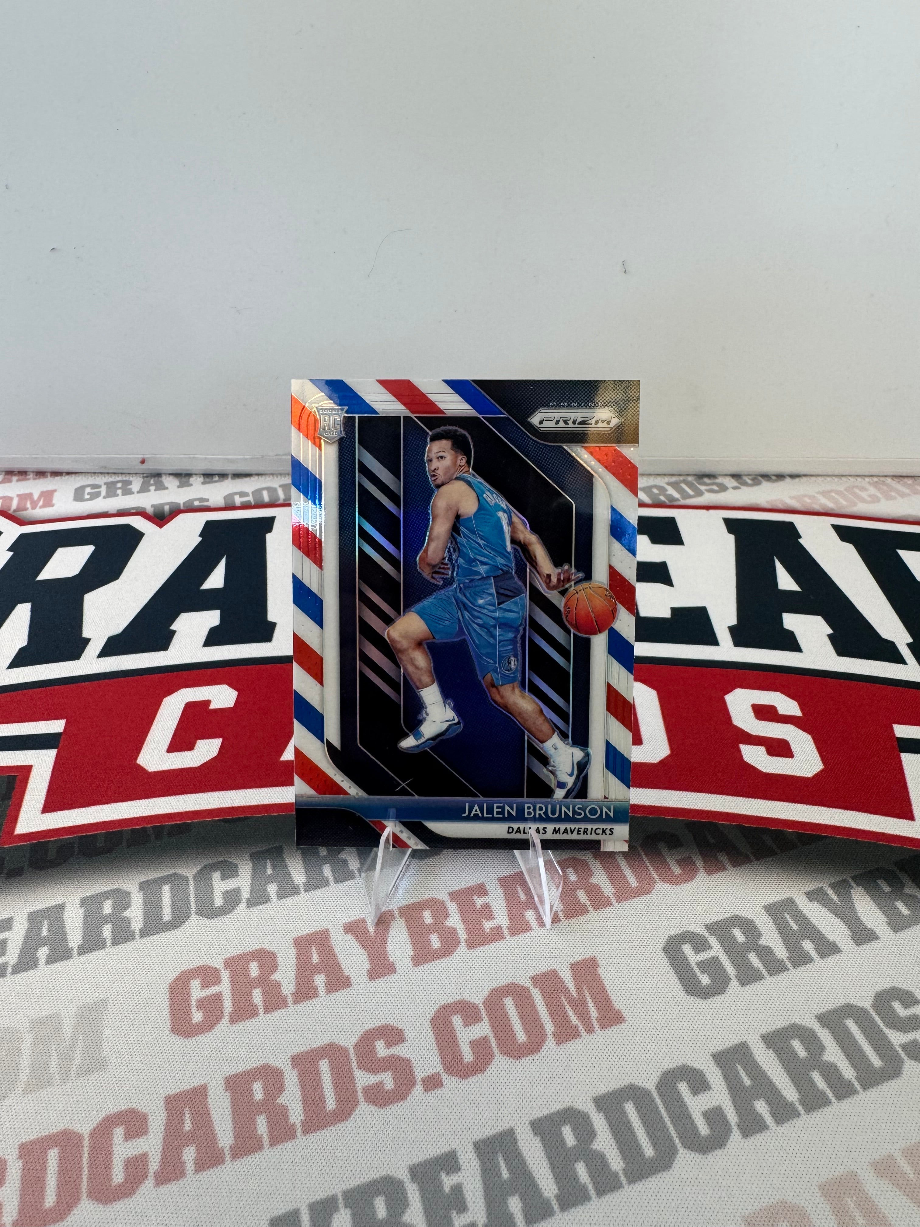 2018 Panini Prizm Jalen Brunson #250 Red White Blue