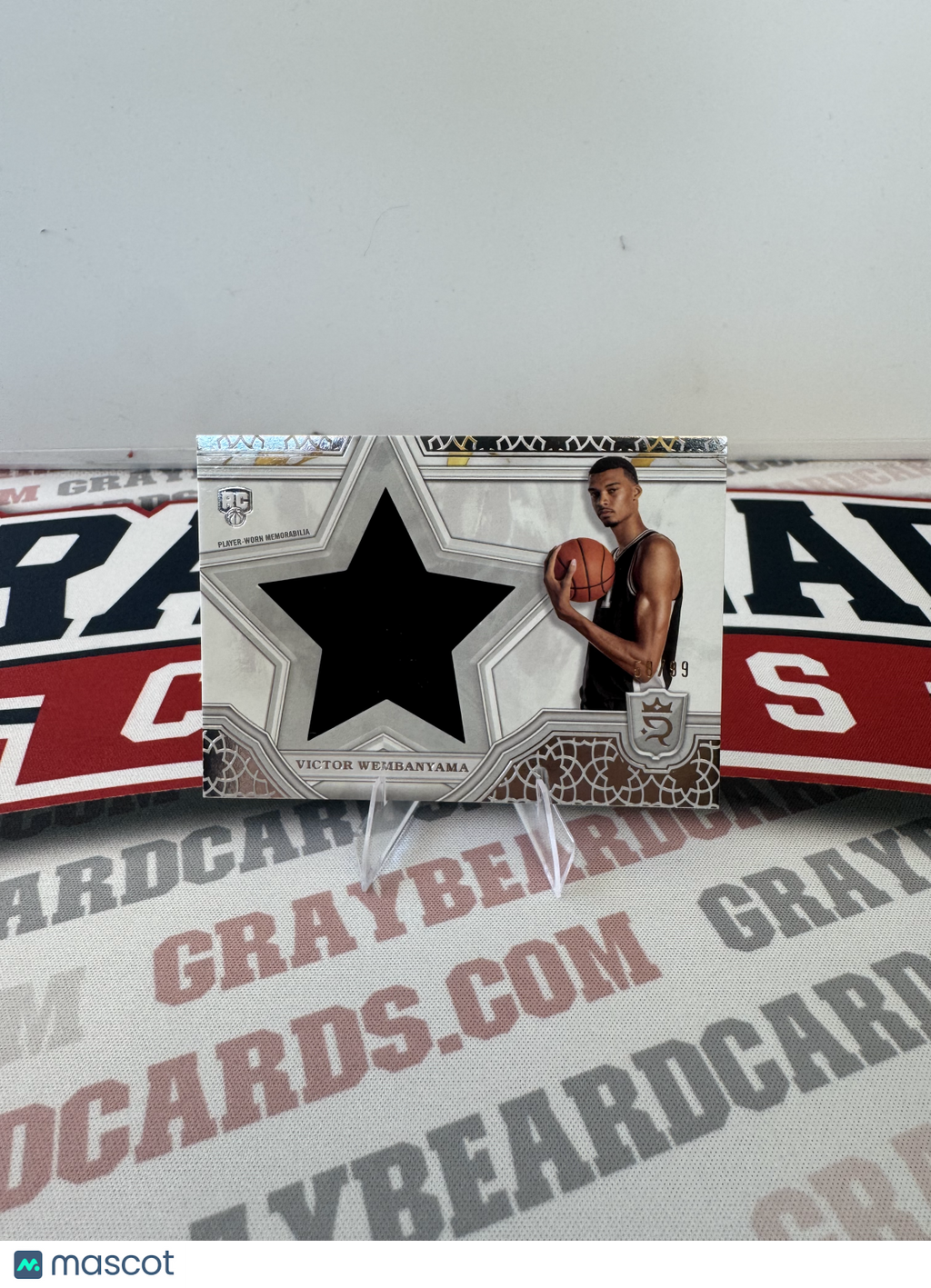 2024 Topps Royalty Collection RC Victor Wembanyama Star Relics Card /99