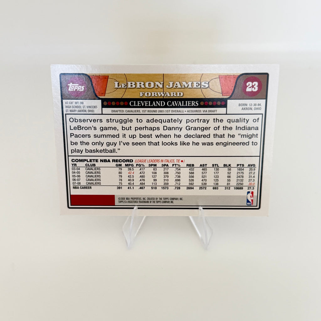 2008 Topps LeBron James #23