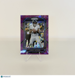 2022 Panini Prizm Lamar Jackson #19 Purple Ice /225 Color Match