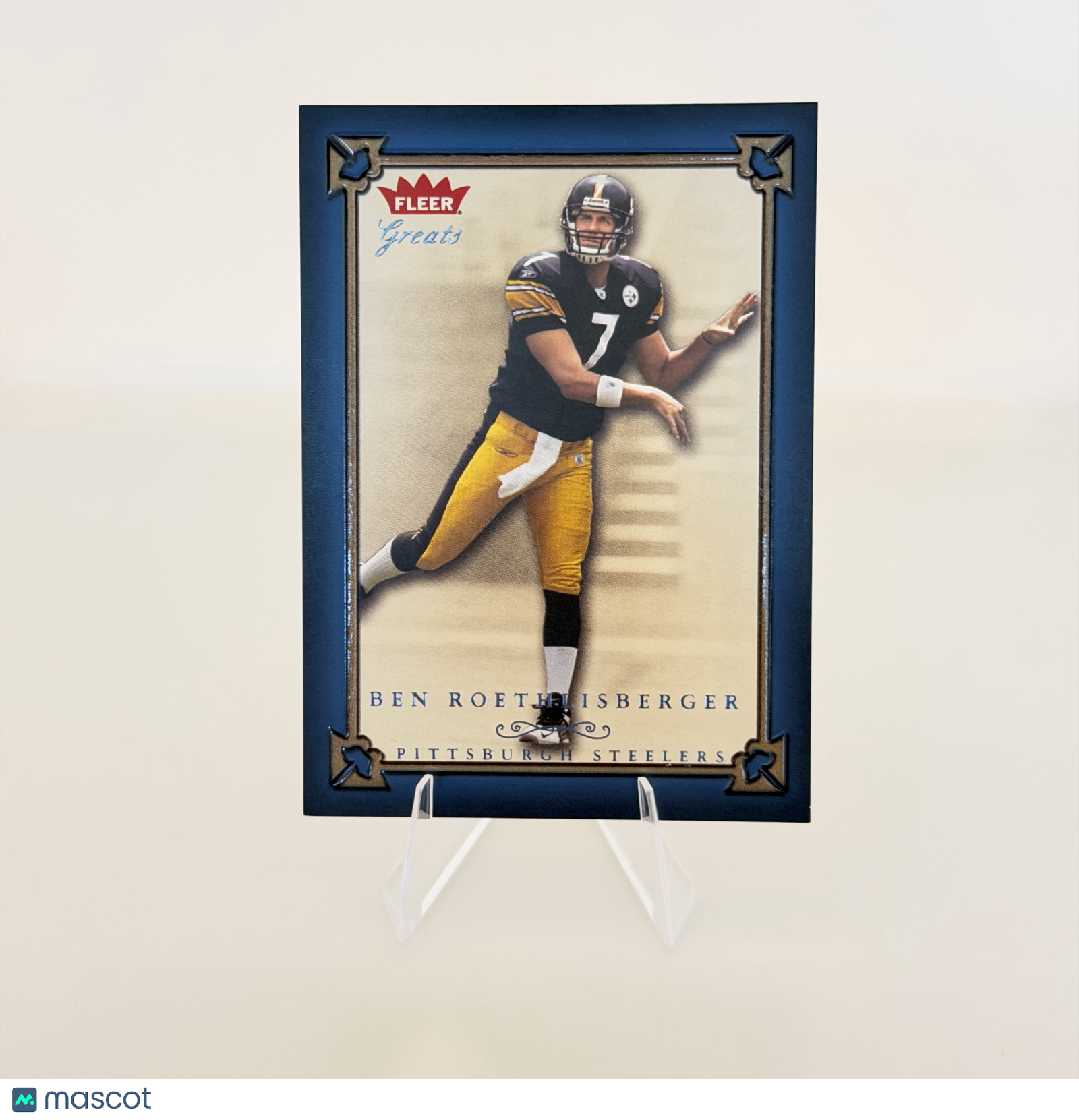 2004 Fleer Greats Ben Roethlisberger #73 Blue Parallel/Variety Rookie