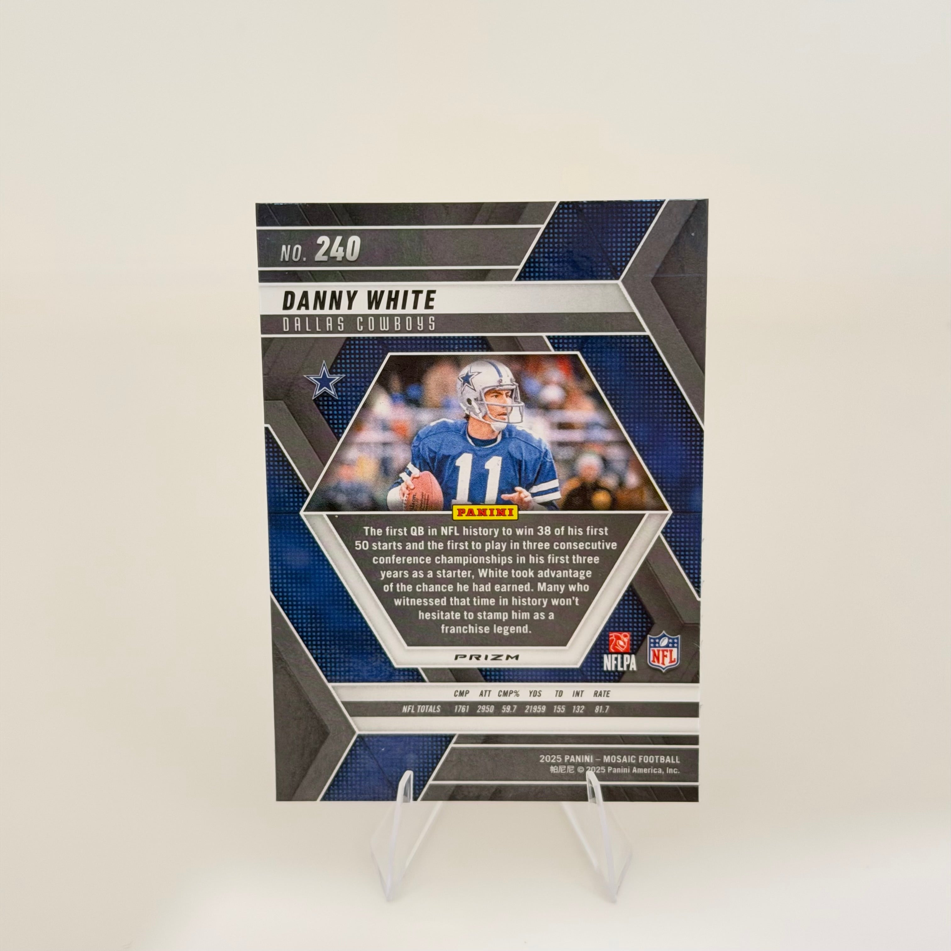 2025 Panini Mosaic Prizm Danny White #240 Honeycomb