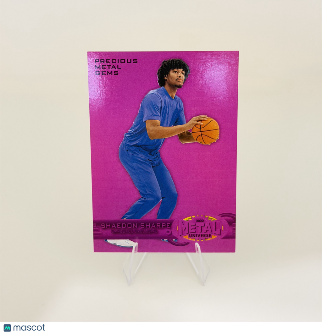 2022 Upper Deck SkyBox Metal Universe Precious MG Shaedon Sharpe #UD-SS Pink