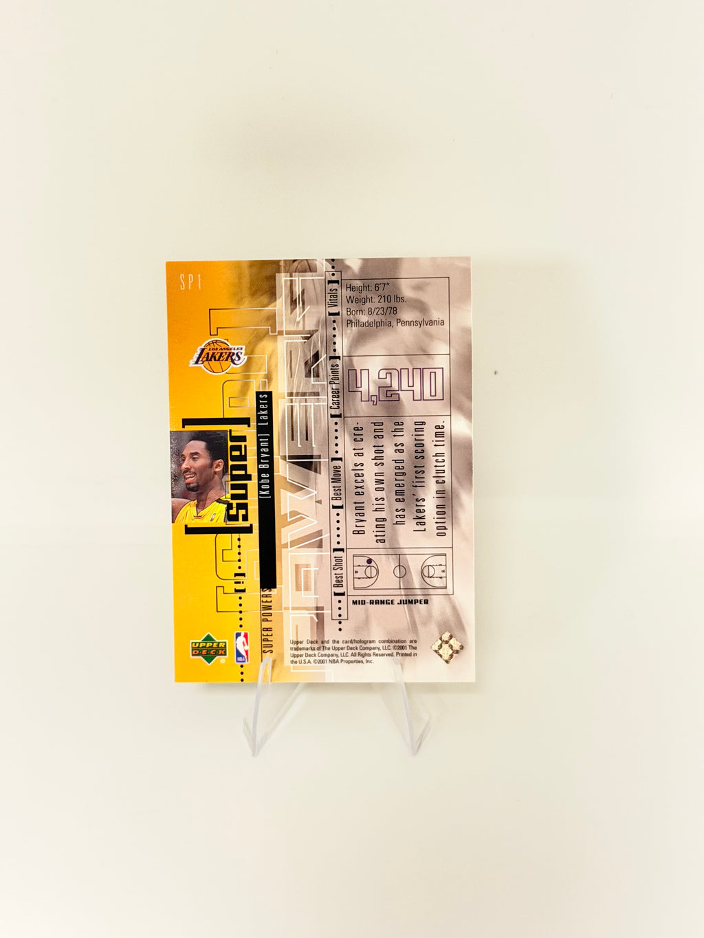 2001 Upper Deck Super Powers Kobe Bryant #SP1