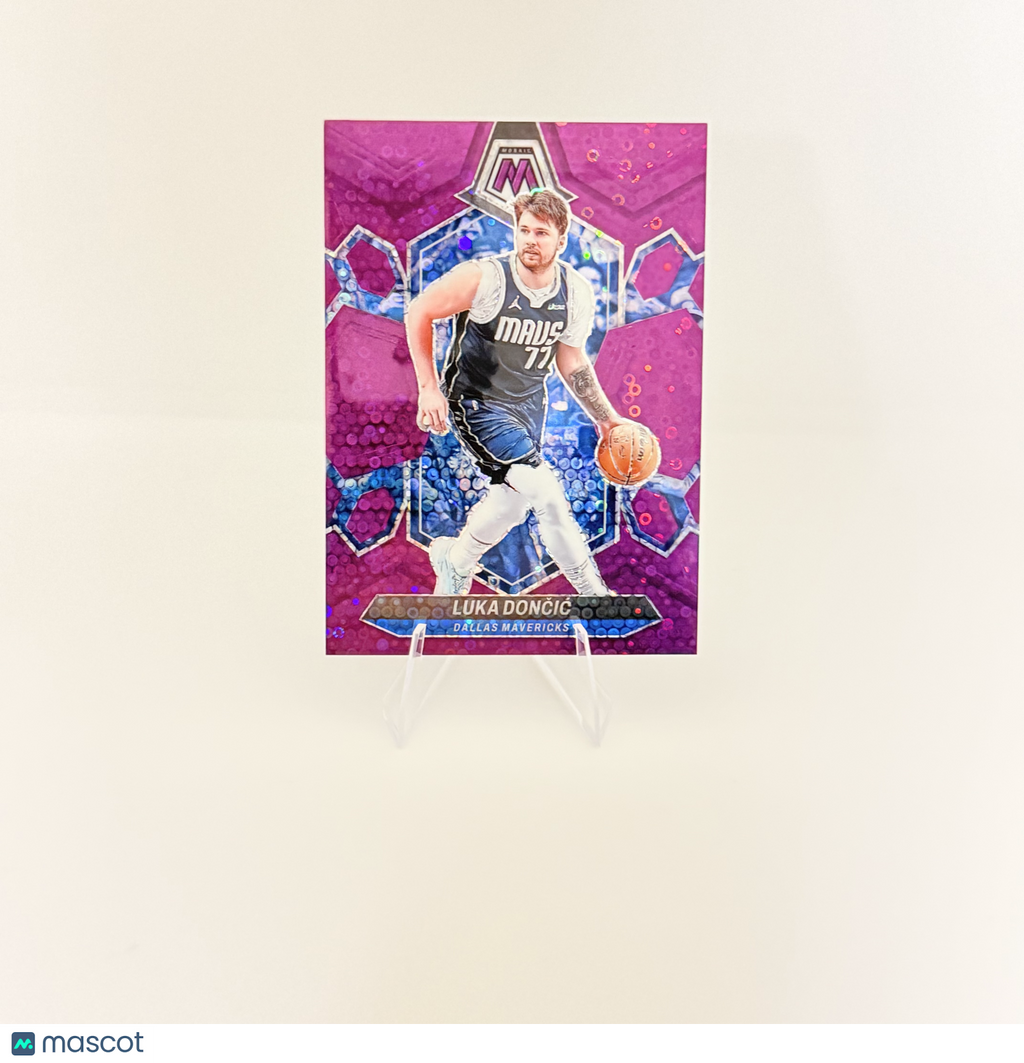 2023 Panini Mosaic Luka Doncic #31 Fast Break Purple disco /50