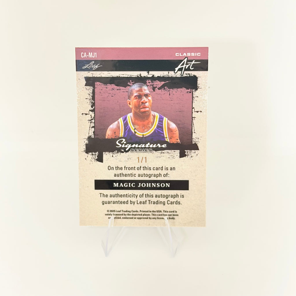 2025 Leaf Signature Series Classic Art Magic Johnson #CA-MJ1 /1