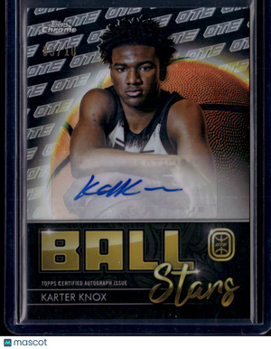 2024 Topps Chrome Overtime Elite Basketball Ball Stars Karter Knox #BSA-KK Gold