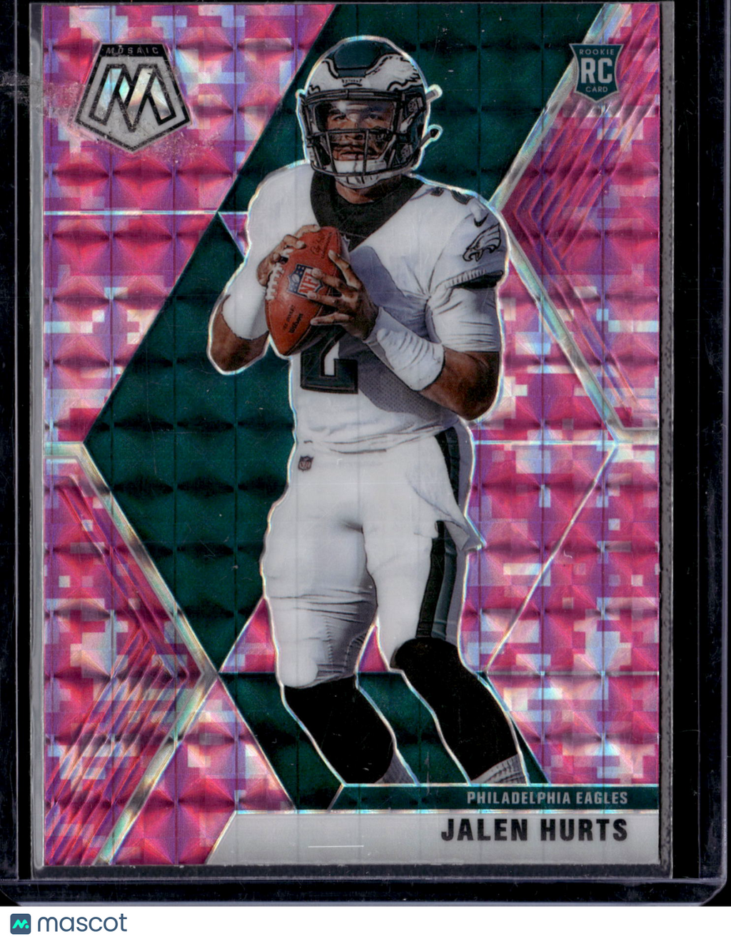 2020 Panini Mosaic Jalen Hurts #222 Pink Camo RC