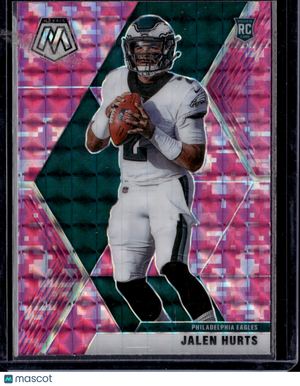 2020 Panini Mosaic Jalen Hurts #222 Pink Camo RC