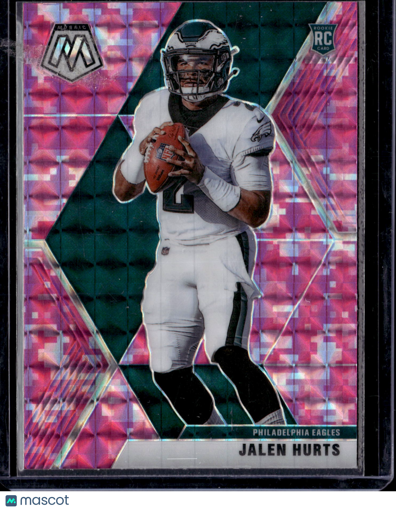 2020 Panini Mosaic Jalen Hurts #222 Pink Camo RC