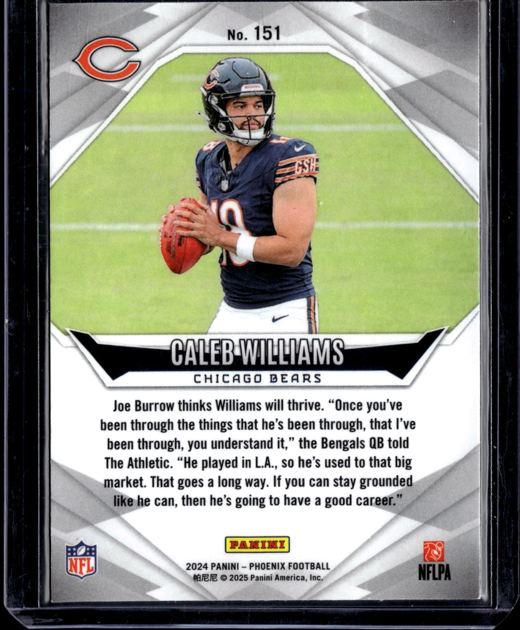 2025 Panini Phoenix Caleb Williams #151 RC