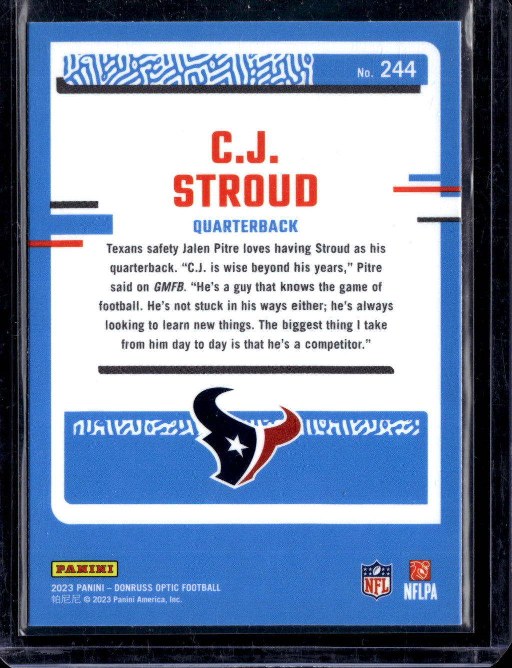 2023 Panini Donruss Optic C.J. Stroud #244