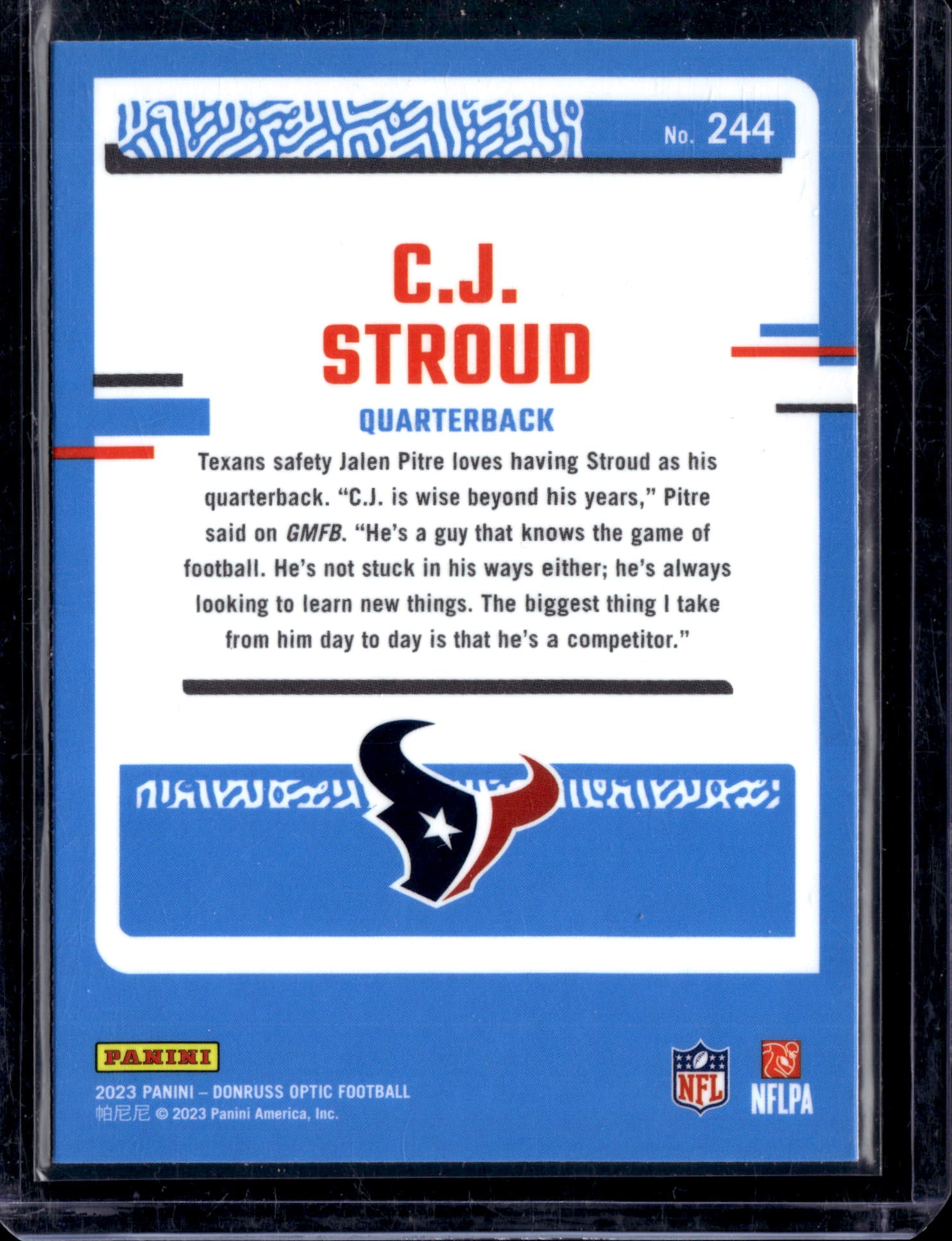 2023 Panini Donruss Optic C.J. Stroud #244