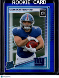 2025 Panini Donruss Optic Prizm Cam Skattebo #228 Blue