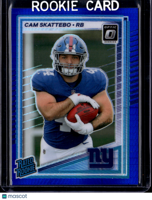 2025 Panini Donruss Optic Prizm Cam Skattebo #228 Blue