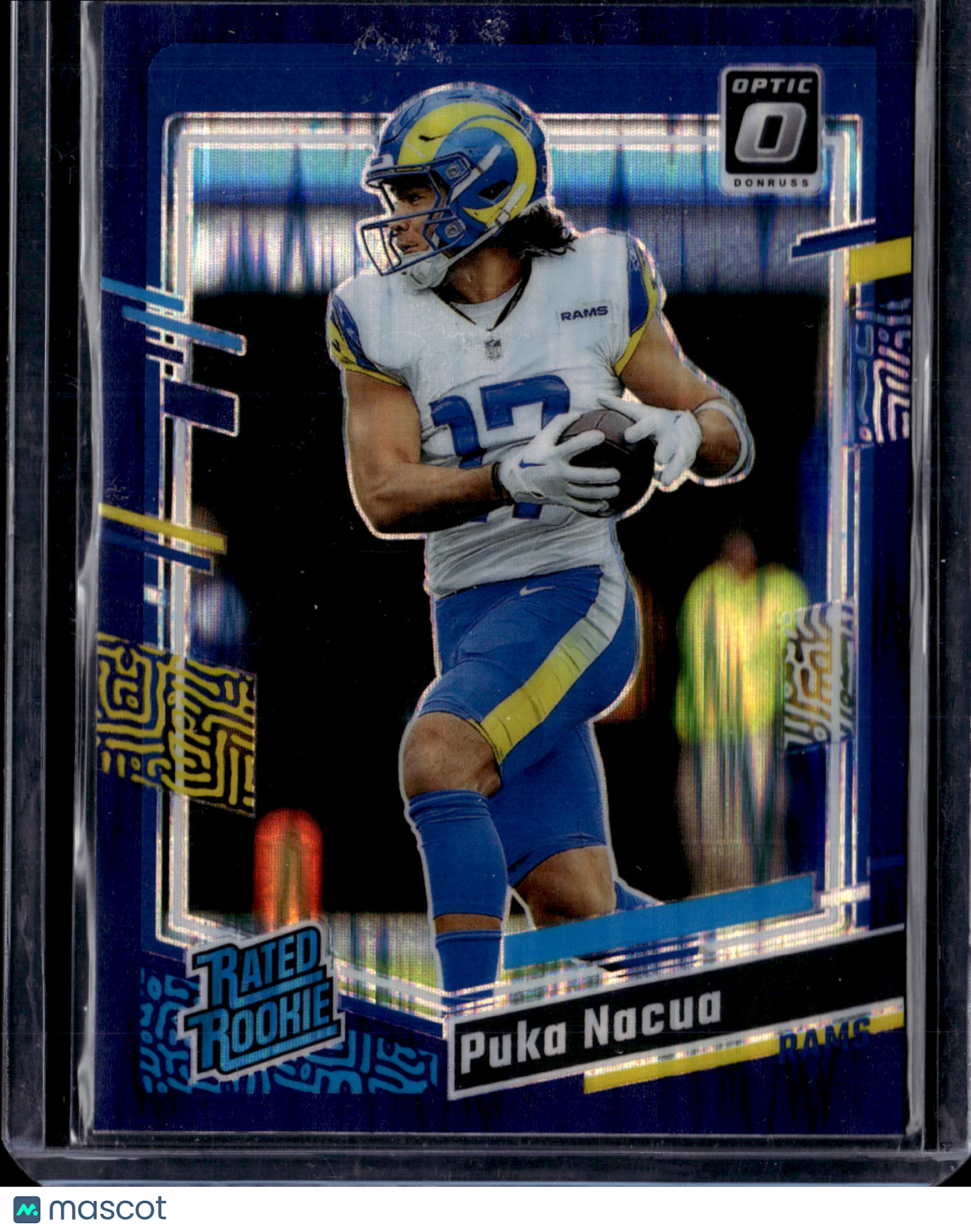 2023 Panini Donruss Optic Puka Nacua #238 Blue hyper prizm Rookie