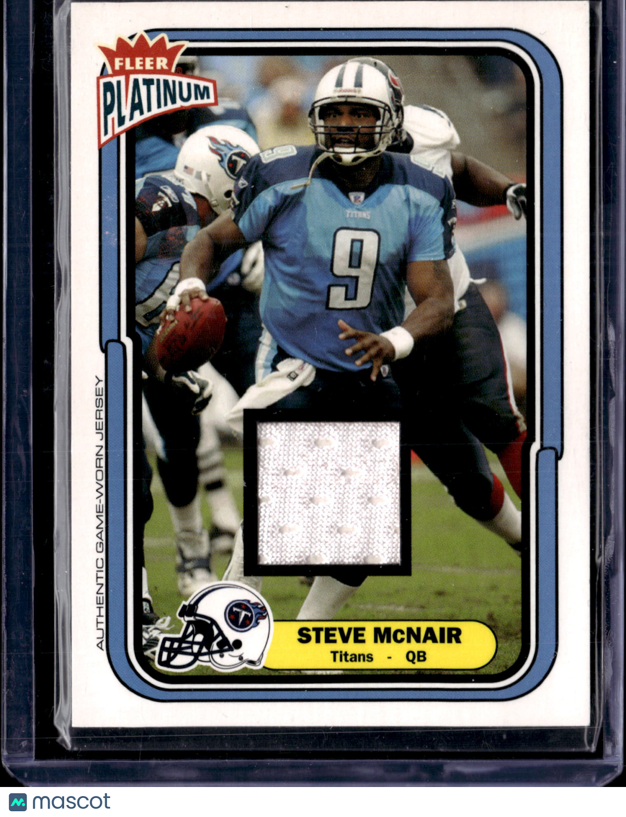 2004 Fleer Platinum Steve McNair #69 /765 Authentic Game-Worn Jersey
