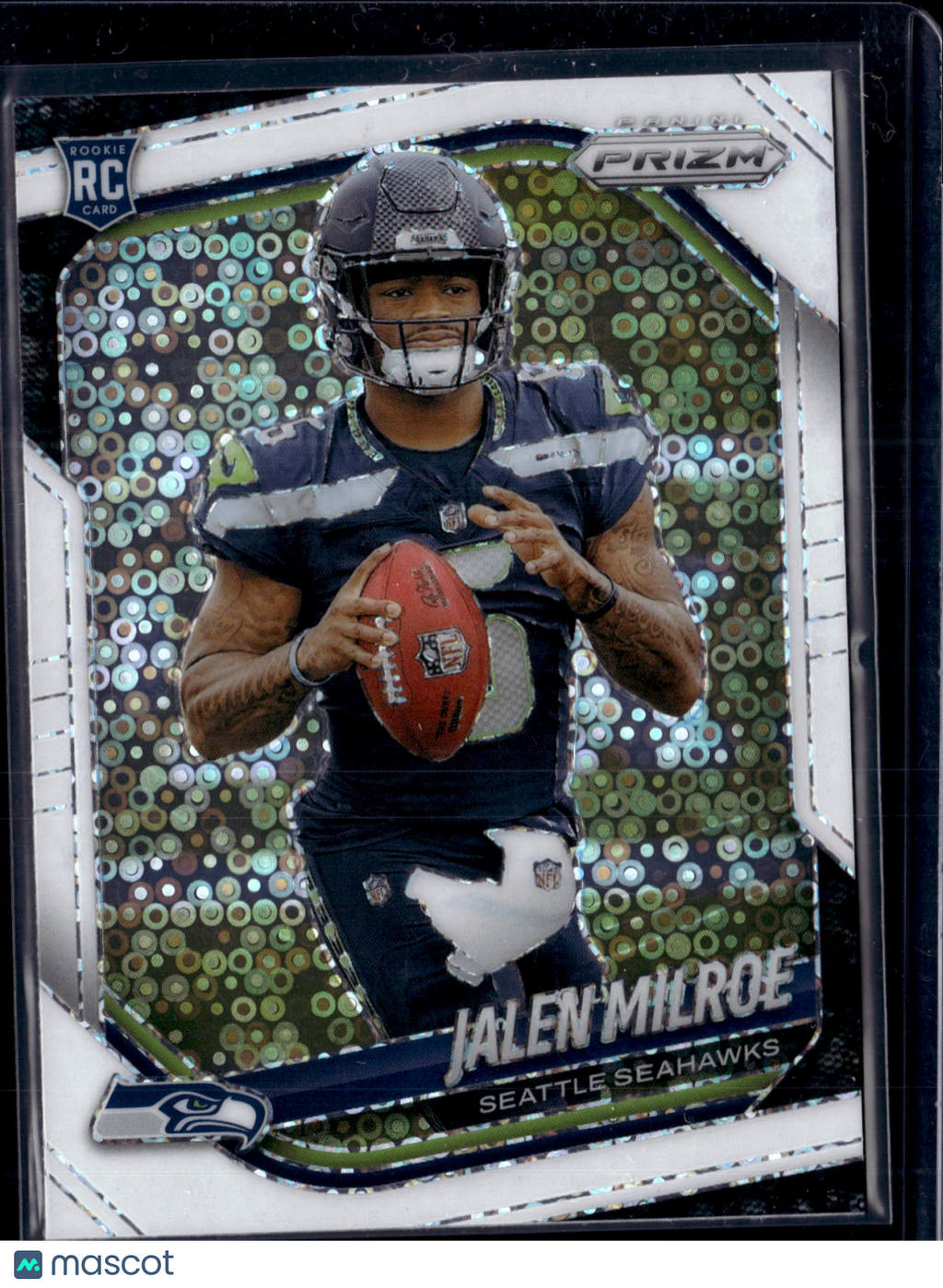 2025 Panini Prizm Jalen Milroe #317 White Sparkle