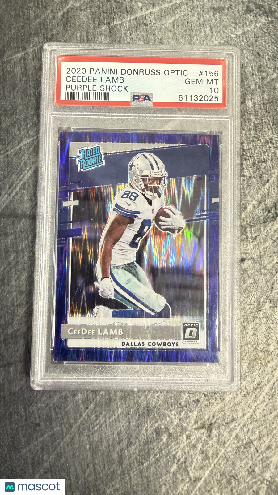2020 Panini Donruss Optic Ceedee Lamb #156 Purple Shock