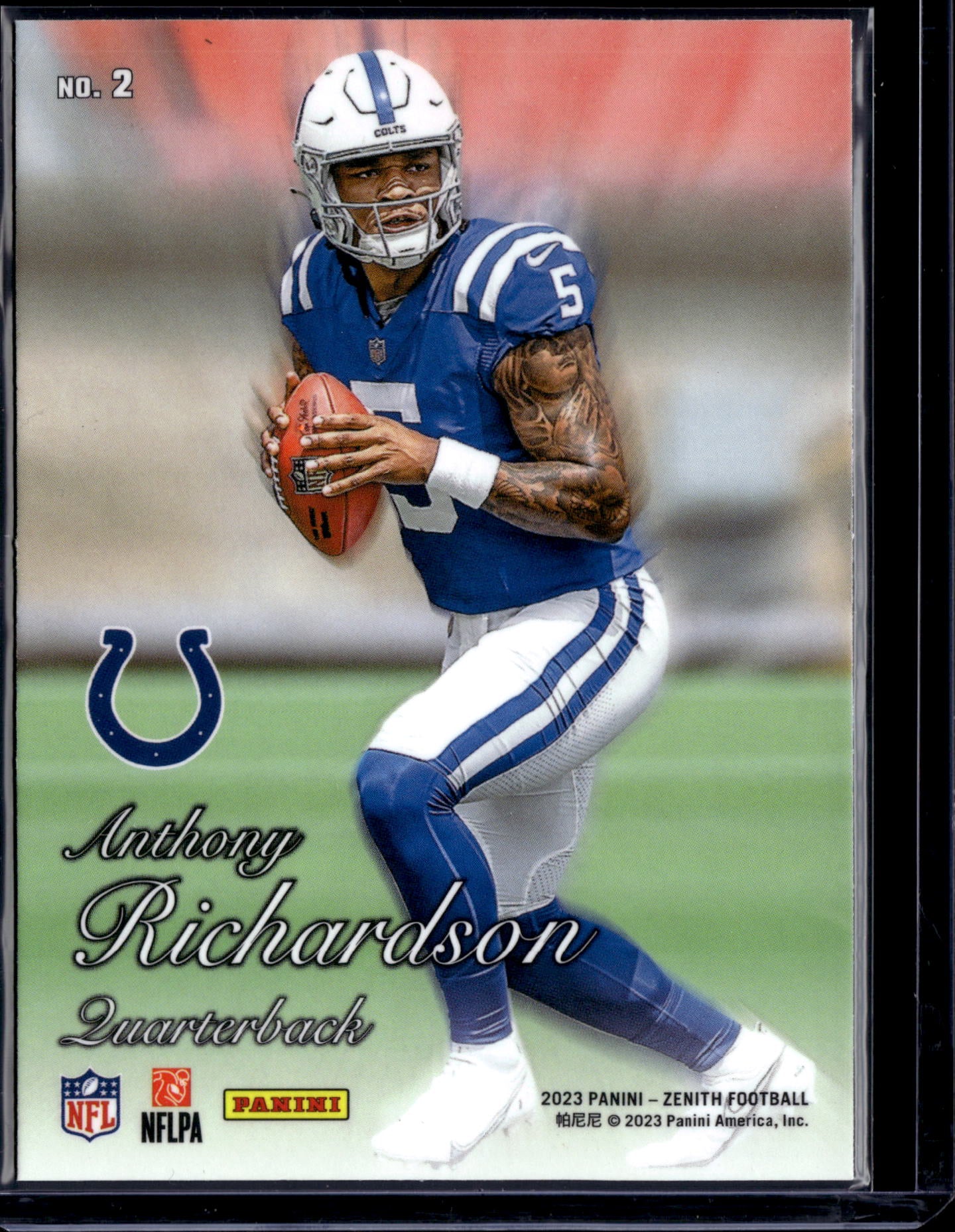 2023 Panini Zenith Football Anthony Richardson #2