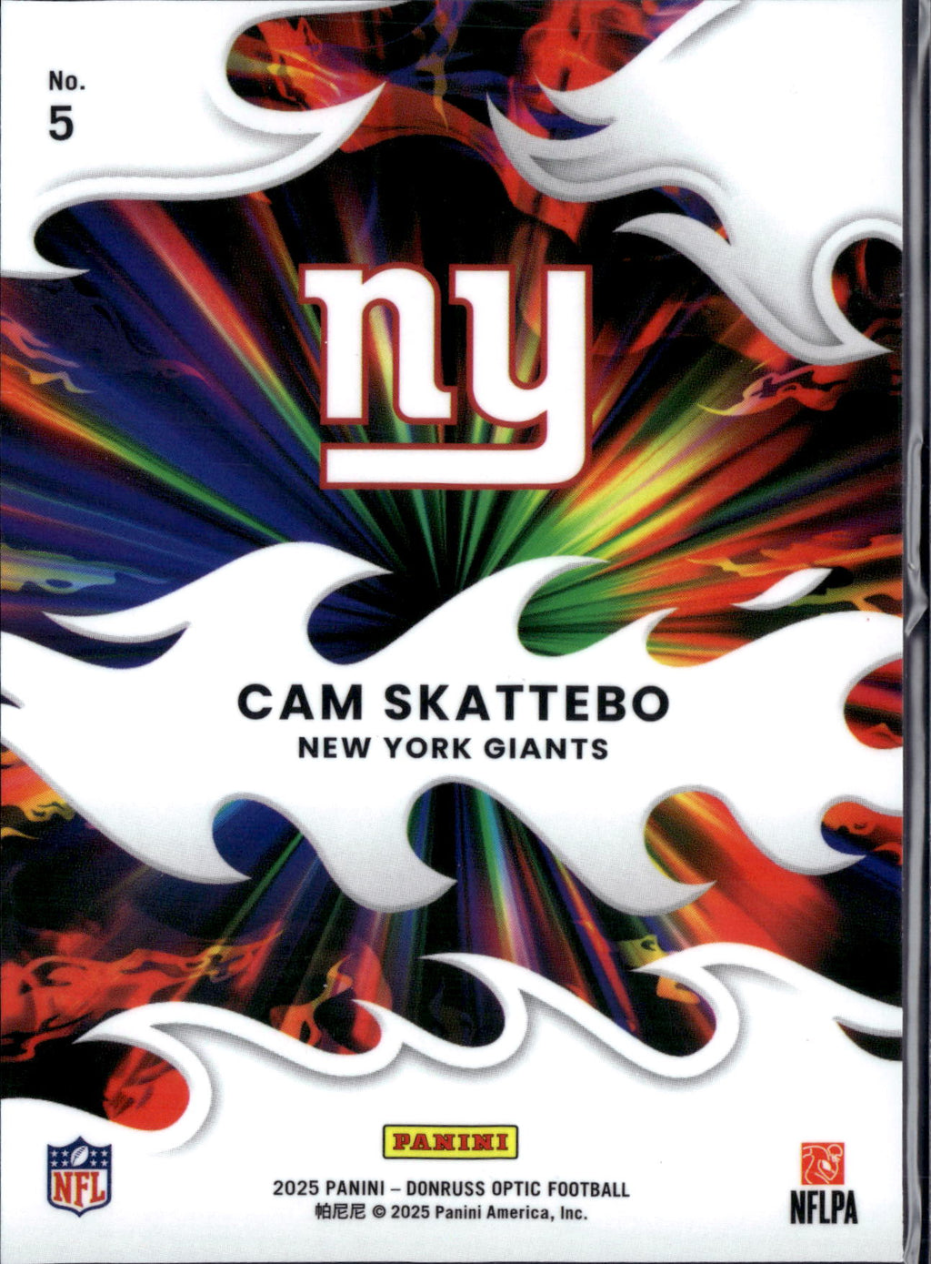 2025 Panini Donruss Optic Light It Up Cam Skattebo #5 RC