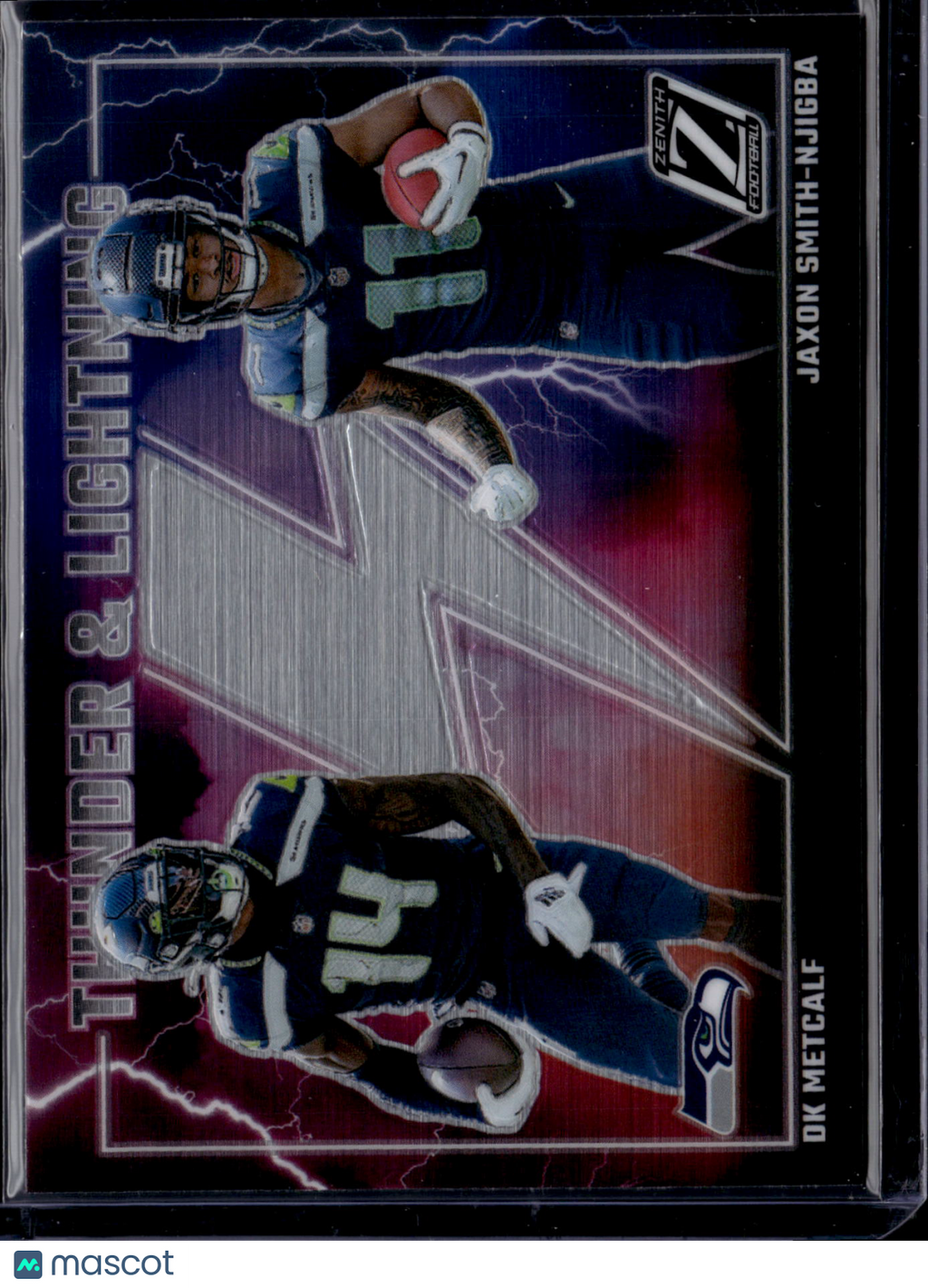 2023 Panini Zenith Football Thunder &Lightning DK Metcalf Jaxon Smith-Njigba #19