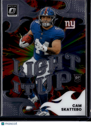 2025 Panini Donruss Optic Light It Up Cam Skattebo #5 RC