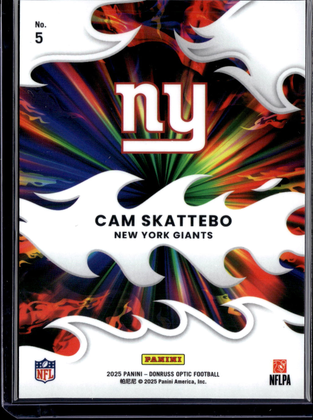 2025 Panini Donruss Optic Light It Up Cam Skattebo #5 RC