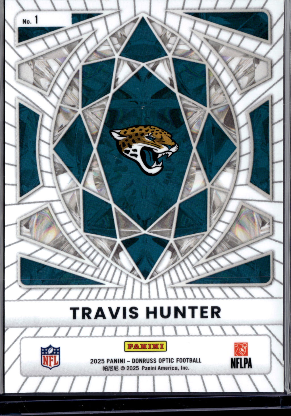 2025 Panini Donruss Optic Diamond Hands Travis Hunter #1 RC